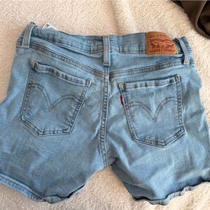 Levi's Light Blue Boyfriend Jean shorts - Women's